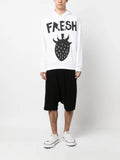 Comme Des Garçons Shirt graphic-print drawstring hoodie