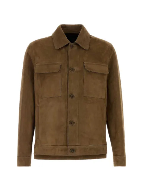 Santoro suede shirt jacket