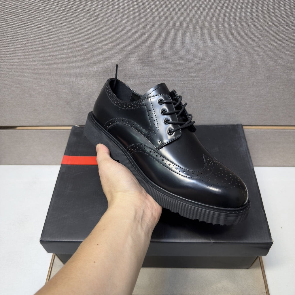 Prada Wingtip Lace-Up Shoes